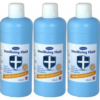 Dr Johnson's Sterilising Fluid Highly Concentrated 1L x UK