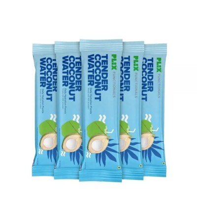 PLIX Tender Coconut Water Premix Powder 30 Sachets with Natural Electrolytes