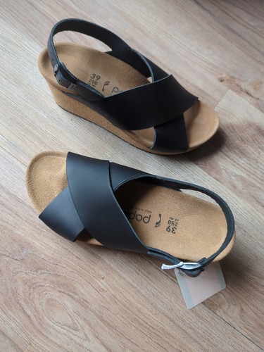 Birkenstock Papillio Samira Wedge Slingback Leather Sandals EU 39 Womens 8-8.5 - Picture 8 of 12