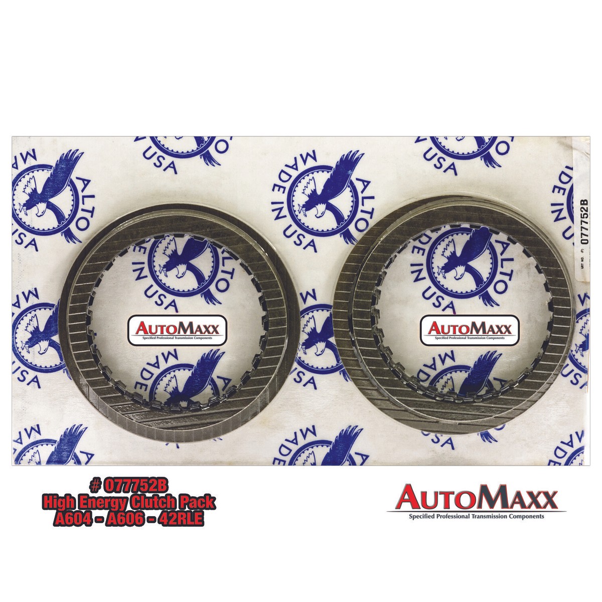 A604 41TE A606 42RLE High Energy Friction Clutch Set complete Alto