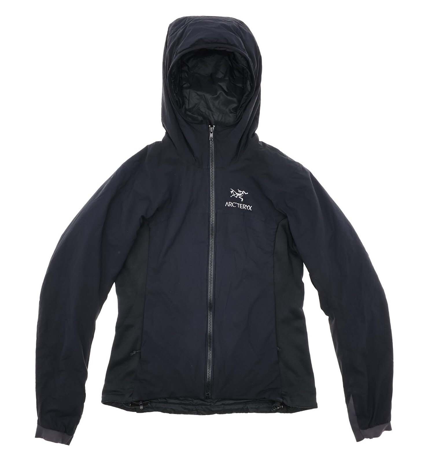 Arc'Teryx L86820 Giacca donna nera con cappuccio in nylon taglia S