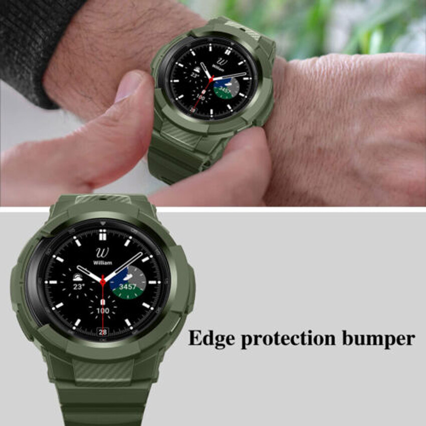 Strap For Samsung Galaxy Watch 5/4 Band + Case Classic 42/46mm Buckle Sport TPU