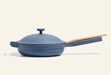 Our Place Always Pan 2.0 12.5” Ceramic Nonstick Pan w Lid BLUE SALT