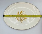 Vtg Homer Laughlin Golden Wheat 22 K Gold Oval Platter RARE — photo 4