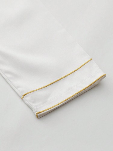 Luxury Men's Islam Muslim Arab Men's Robe Long Sleeve Embroidered Stand Collar - Picture 6 of 14