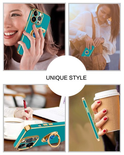 For iPhone 15 14 13 12 11 Pro Max Shockproof Kickstand Ring Rugged Case Cover - Picture 163 of 199