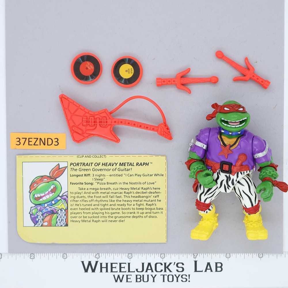 Heavy Metal Raph 100% Complete Teenage Mutant Ninja Turtle TMNT 1991 Playmates