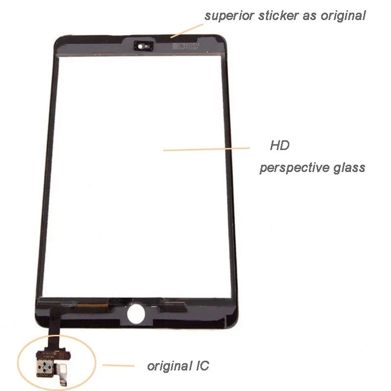Screen Digitizer Replacement Glass Touch For iPad Mini 3 A1599  A1600 Black - Image 3 of 4