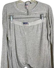 Patagonia Capilene Set Medium Gray Long Sleeve Base Layer MADE IN USA Vintage
