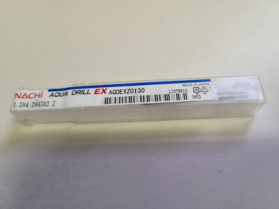 NACHI L9610 1.3mm Aqua Drill EX Stub Solid Carbide | eBay NACHI L9610 1.3mm Aqua Drill EX Stub Solid Carbide | eBay