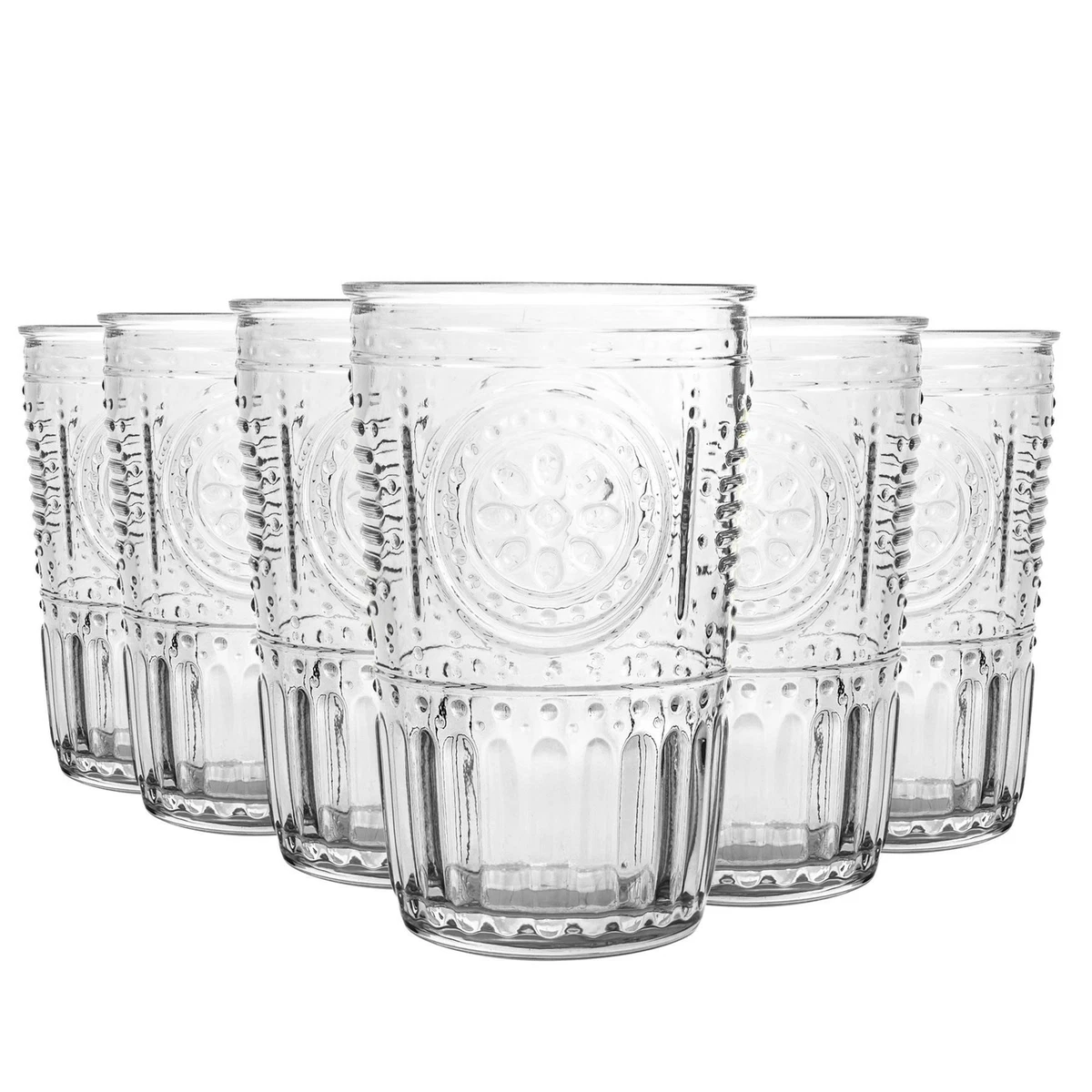 Bormioli Rocco Italian Romantic 10.25 Ounce Water Glasses Set of