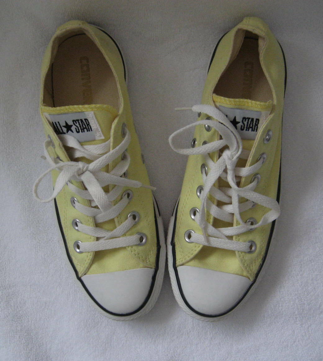 pale yellow sneakers women's
