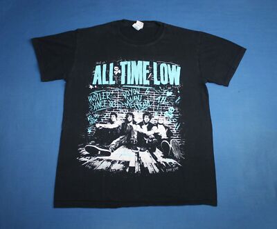 All Time Low Band Black Cotton T Shirt
