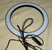 8 LED Selfie Ring Light, Adjustable Brightness, USB, Tripod Connector