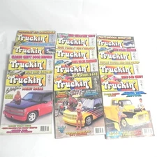 VINTAGE 1992 LOT OF 12 FULL YEAR TRUCKIN MAGAZINE MINI TRUCKS CUSTOM LOWRIDERS