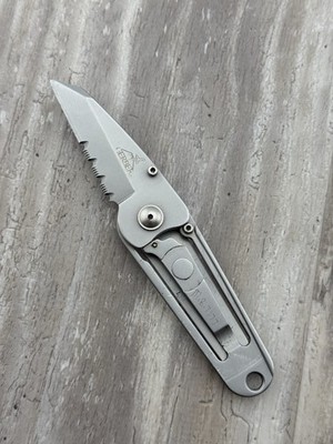 Gerber Ridge Tanto Pocket Knife Partially Serrated Frame Lock Minimalist