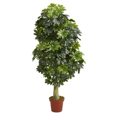 Nearly Natural 5ft. Schefflera Artificial Tree (Real Touch)