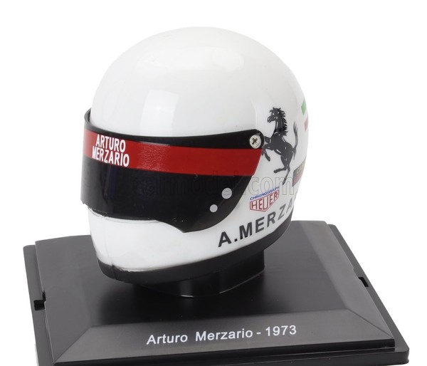 Modellismo Auto Statico Helmet F1 Casco Arturo Merzario 312/B3 Ferrari 1973 1/5-image