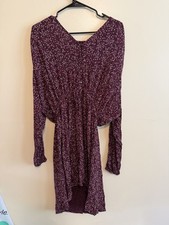 Women’s Gap Plum Long Sleeve Dress Size Large (574)