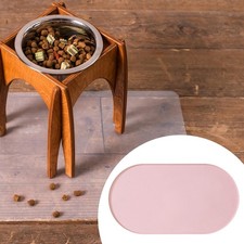 Pet Feeding Mat Dish Tray Lightweight Non Slip Easy to Clean Protects Floor