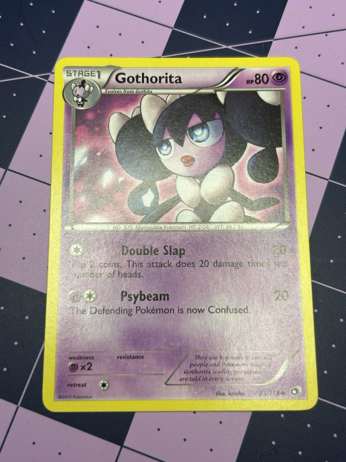 Pokémon Gothorita TCG Regular Card Legendary Treasures 71/113 Common NM