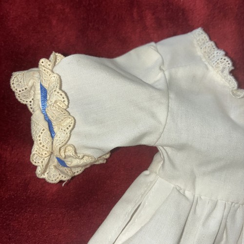 American Girl Pleasant Co. Puppe Felicity weiß Sommerkleid Punkte vergilbte Spitze - Bild 5 von 8
