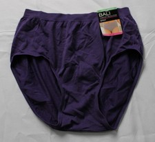 Bali Women's Seamless Full Coverage Microfiber Briefs AP2 Purple Size: 8/9 NWT
