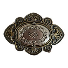 Vintage Womens Belt Buckle Fancy Ornate Western Large Statement Goth Metal