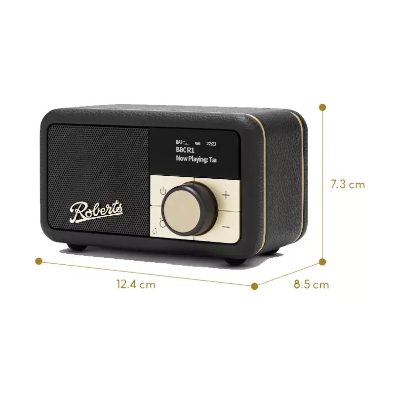 Roberts Revival Petite DAB/DAB+/FM Portable Radio RDS with Bluetooth - Black NEW - Image 4 of 4