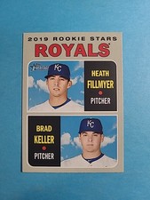 Heath Fillmyer & Brad Keller 2019 Topps Heritage Baseball Card # 371 J5617