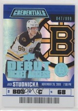 2019 Upper Deck Credentials Debut Ticket Access 47/999 Tier 1 Jack Studnicka 0l2