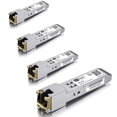 4 Stück SFP Transceiver Kupfer RJ45 Ethernet Modul 1.25G kompatibel mit Cisco...