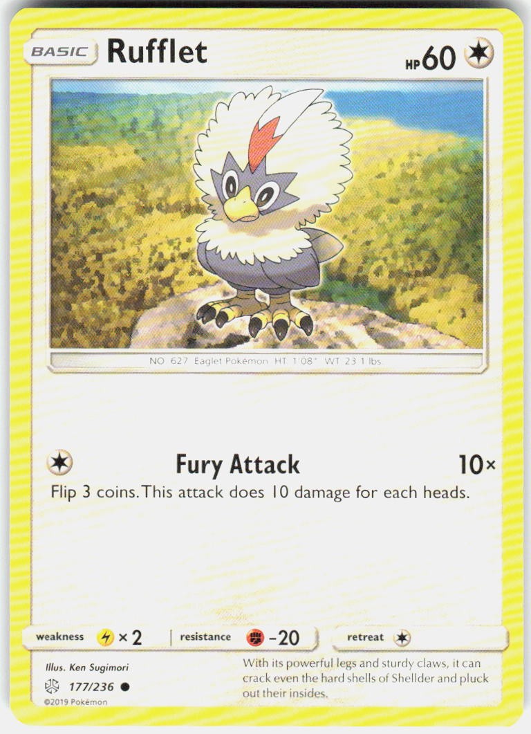 Rufflet 177/236 SM Cosmic Eclipse Pokemon