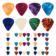 120 Pcs Colorful Guitar Picks, 3 Different Thickness Celluloid Guitar Pick