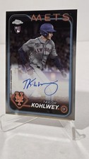🔥2024 Topps Chrome Taylor Kohlwey RC⚾️CHROME ON CARD AUTO ROOKIE⚾️NEW YORK METS