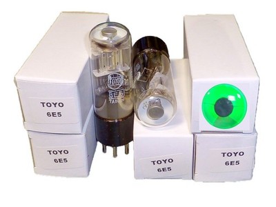5 6E5 VT-215 NOS TOYO New magic eye tubes tuning indicator tested 90 day wty
