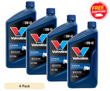 (4 pack) VAL 4-S MCYCLE OIL CV 10W40 6/1 QT WM -Free Shipping