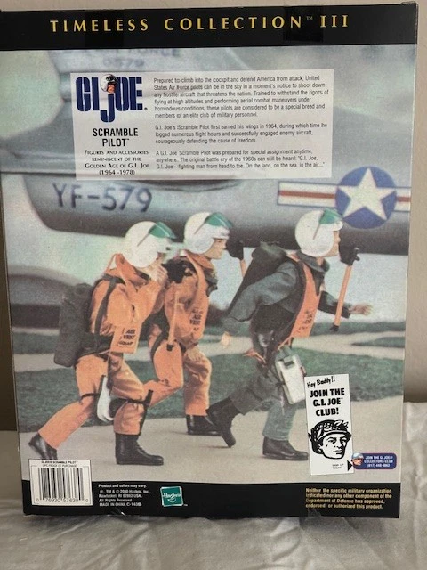Novo 2000 Hasbro GI Joe Timeless Collection III 12" boneco de ação Scramble Pilot - Imagem 2 de 4