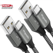 Etguuds USB to USB C Cable 2Ft, 2-Pack USB a to Type C Charger Cord Fast Chargin