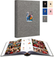 450 Pockets Photo Album 4X6 with Writing Space, Large Capacity Baby Wedding Fami