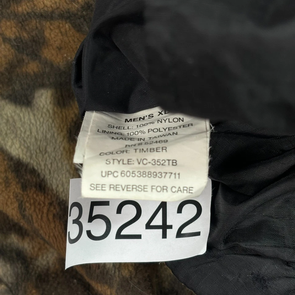 RealTree Jacket Adult Extra Large Brown Workwear Camo Hunting Reversible Men - Image 4 of 4