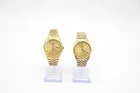 F x2 Vintage Gents Seiko Gold Tone Quartz Working Wristwatches Inc 7N43-8110 Etc