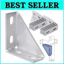 High-Performance 90-Degree Gusseted Brackets for 1-5/8" Channel Installation