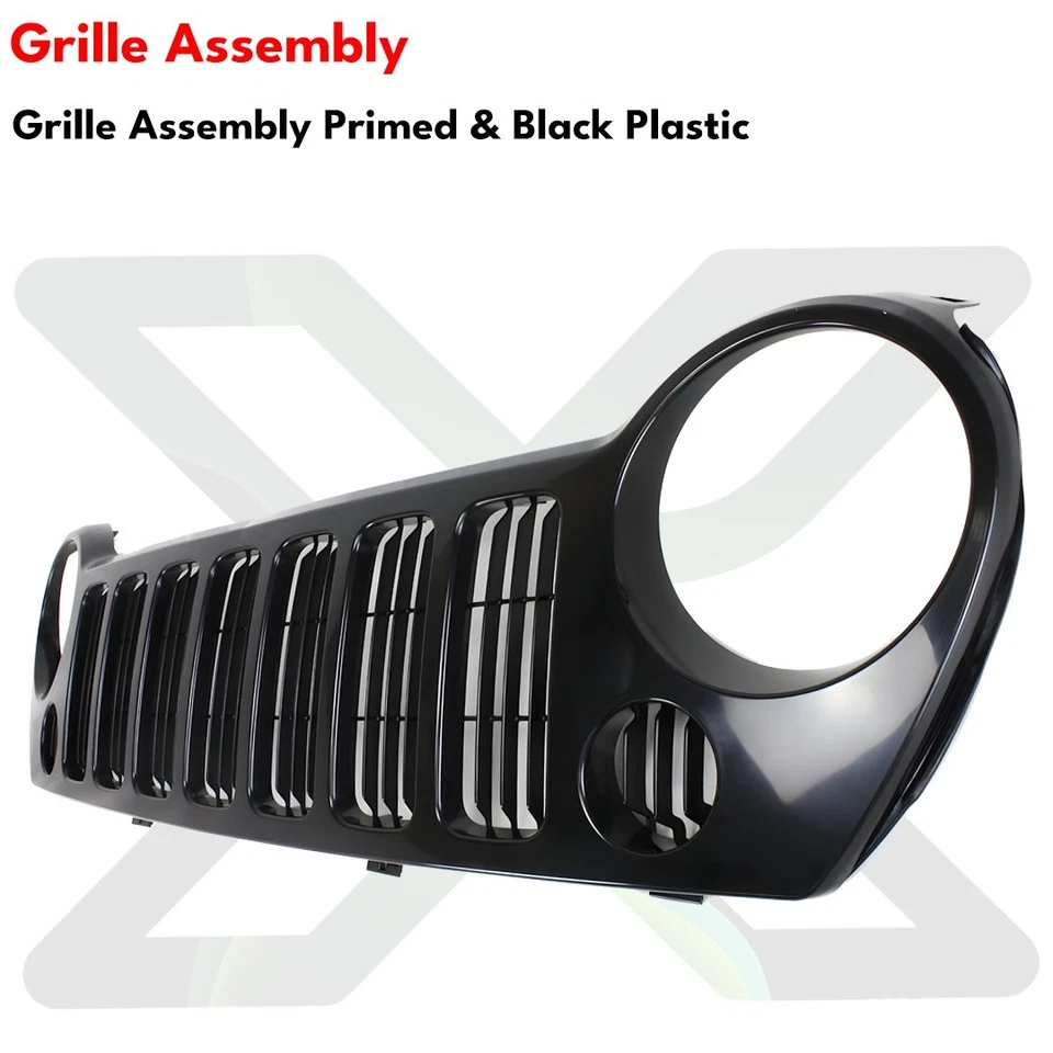 Front Grille Assembly & Headlights Kit For 2005-2007 Jeep Liberty - Изображение 2 из 4