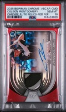 2025 Bowman Chrome Auto Relics Relics-Red Ref Colson Montgomery /5 PSA 10