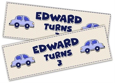 Personalised Generic Birthday Banners Custom Kids Party - Any Name Age 281