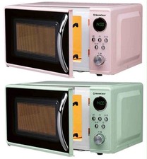 New Retro Style Digital Microwave 17 Litre 700W Kitchen Oven Appliances 2 Colors
