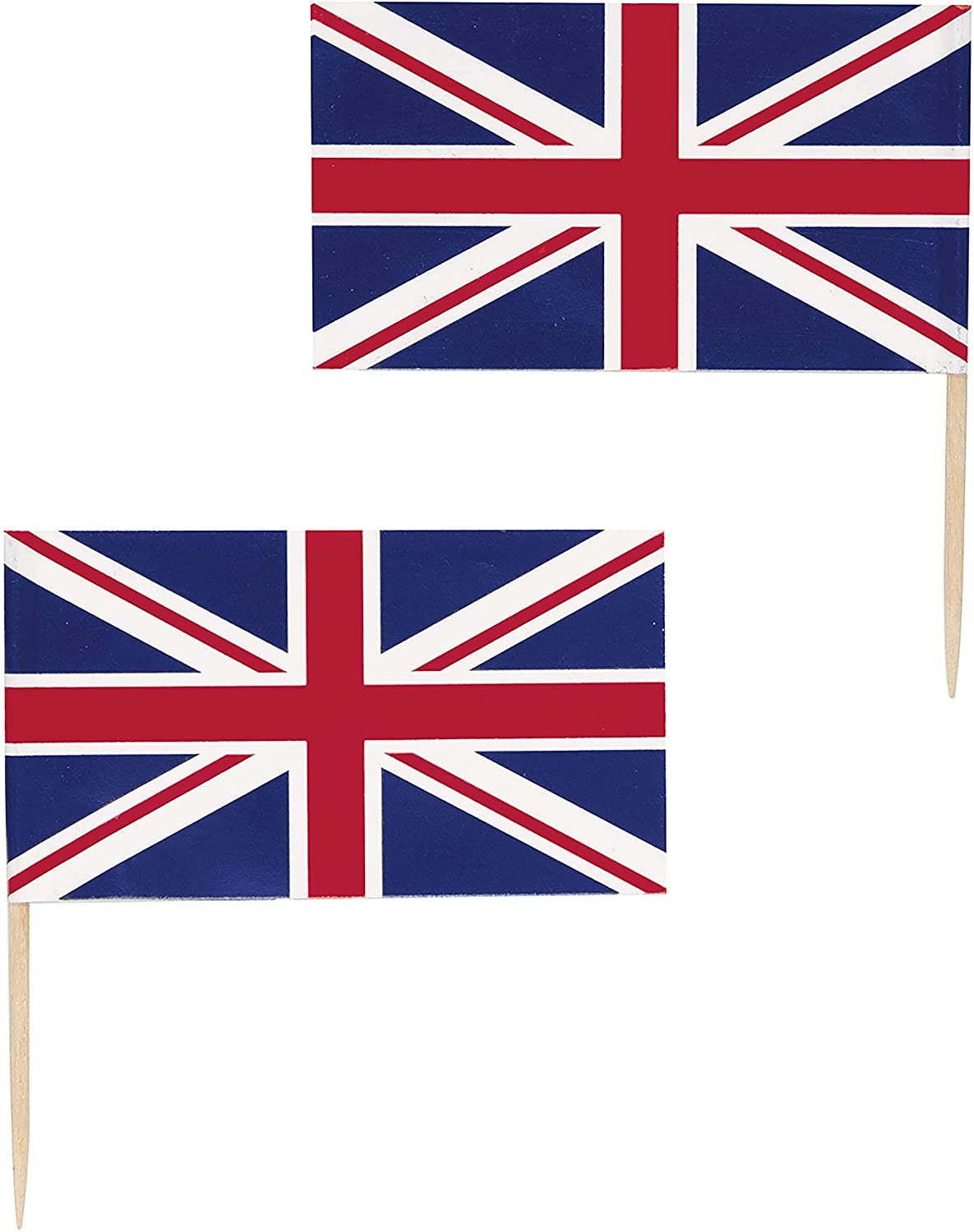 Union Jack Flag Picks British Flag Cupcake Toppers Food Picks Party Decorations