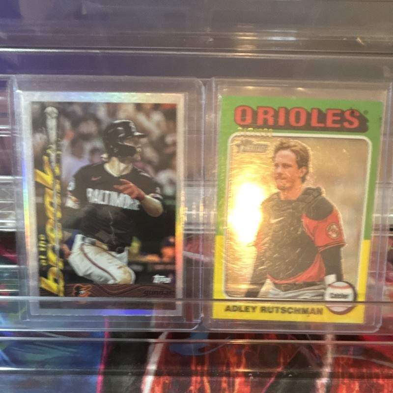 Topps Heritage Adley Rutschmans /999 and Gunnar Henderson At The Break