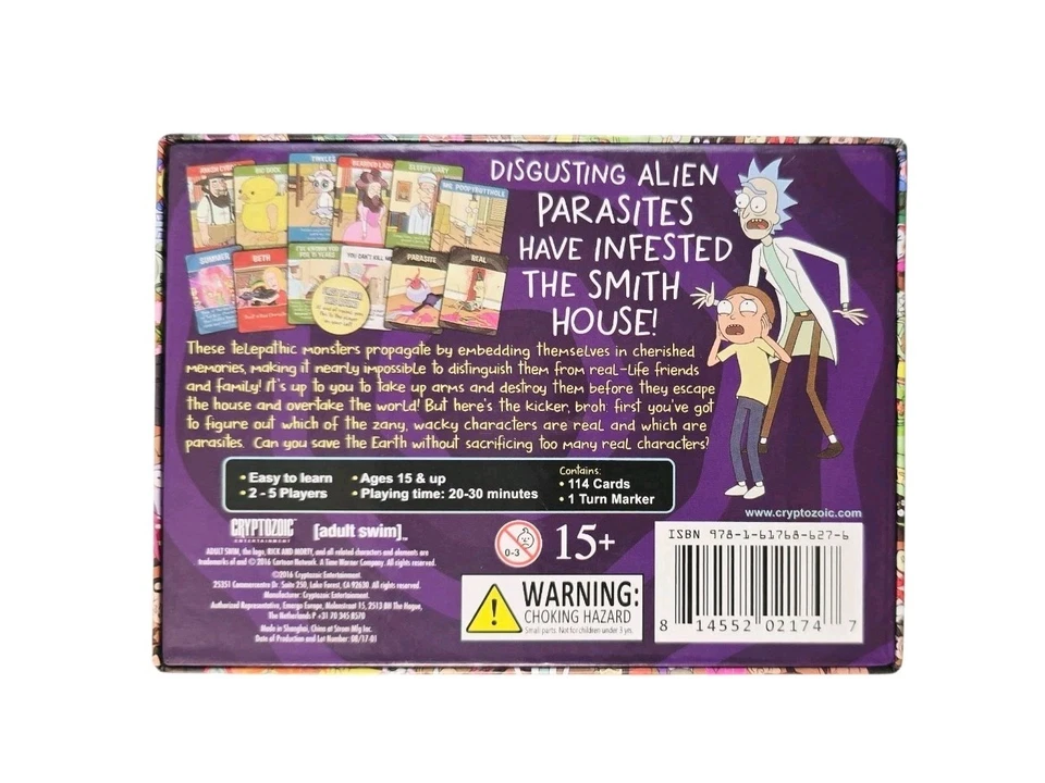 Rick and Morty Total Rickall Card Game [New In Open Box] Cryptozoic Adult Swim - image 2 of 4